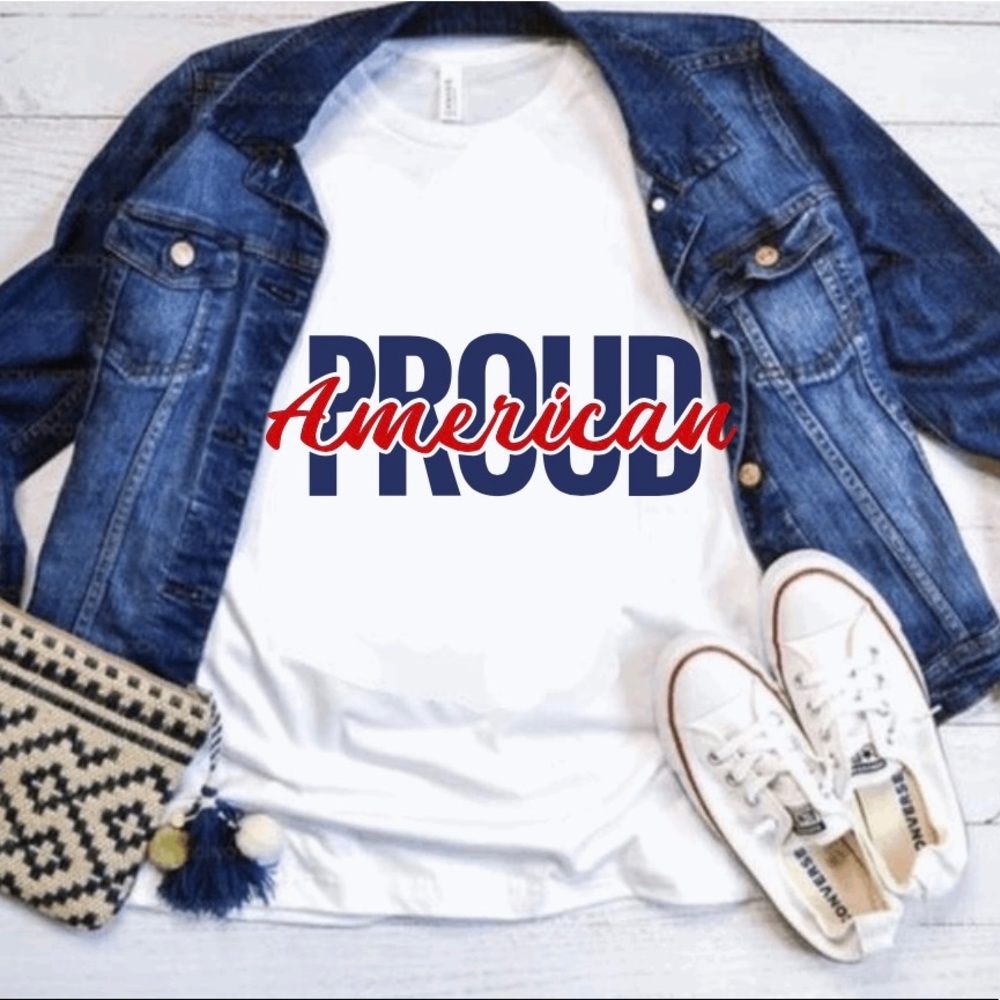 Proud American t-shirt unisex